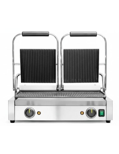 GRILL - PARRILLA DE CONTACTO DOBLE  ESTRIADA