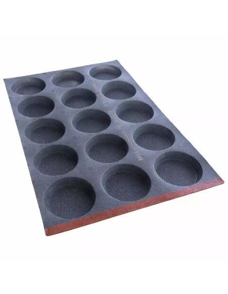 PLACA DE SILICONA PERFORADA CON FIBRA DE VIDRIO PARA HAMBURGUESA