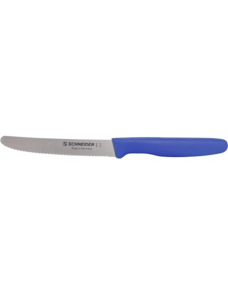 CUCHILLO DE SIERRA UNIVERSAL PUNTA REDONDEADA MANGO DE COLORES - SCHNEIDER -
